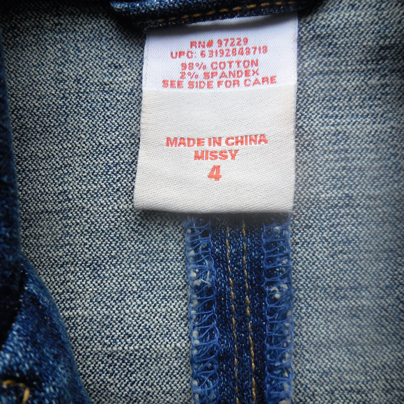 Blue Denim Jacket Embroidered Floral Jean Jacket Coat Blazer - Picture 3 of 7